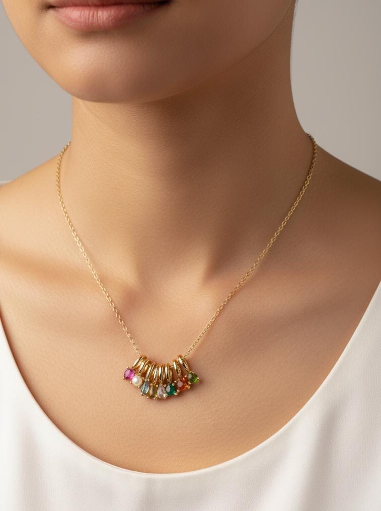 COLLAR DIJE DE COLORES