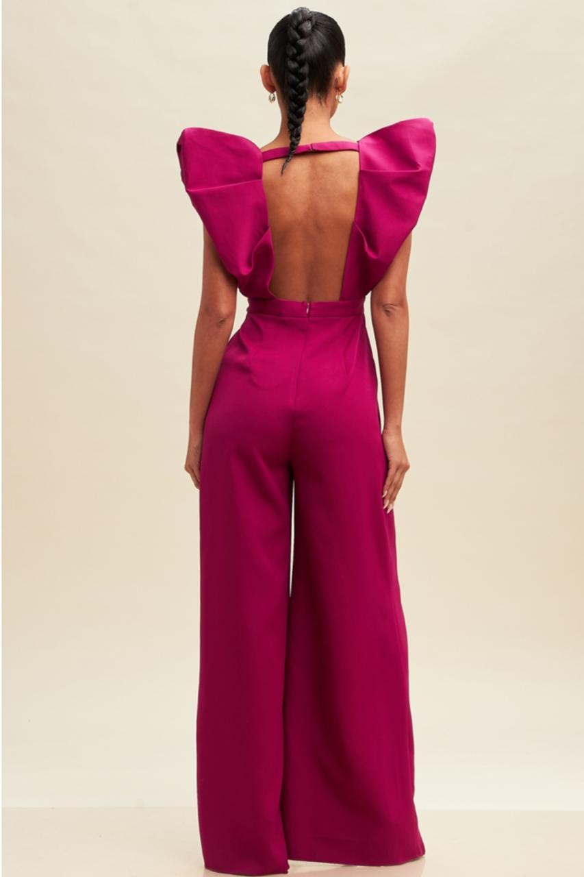 JUMPSUIT MAGENTA PALAZO