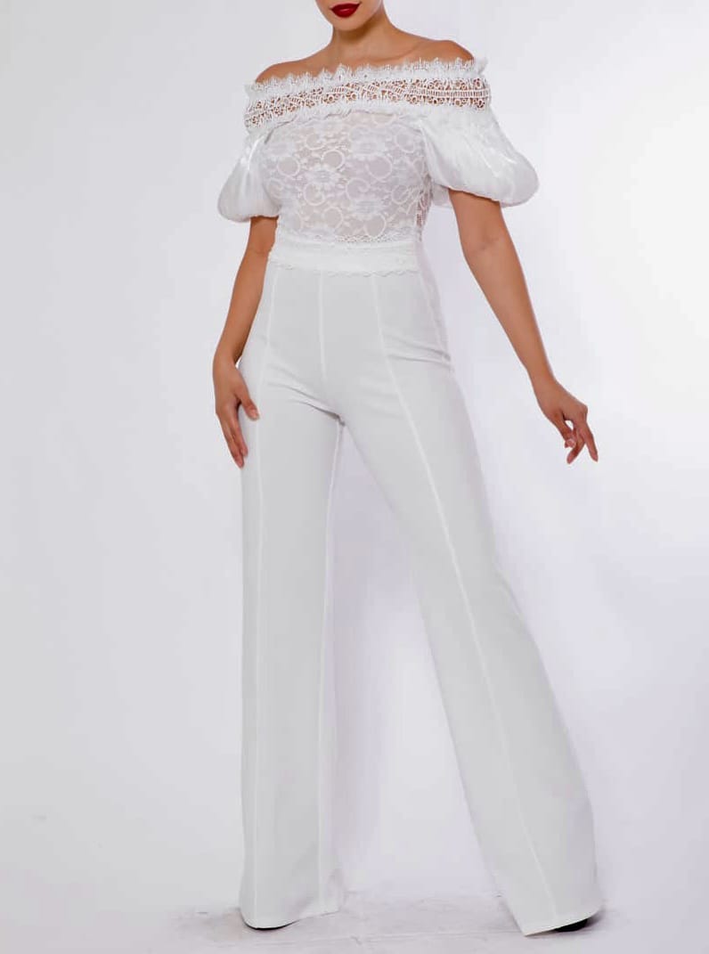 JUMPSUIT BLANCO HOMBROS AFUERA