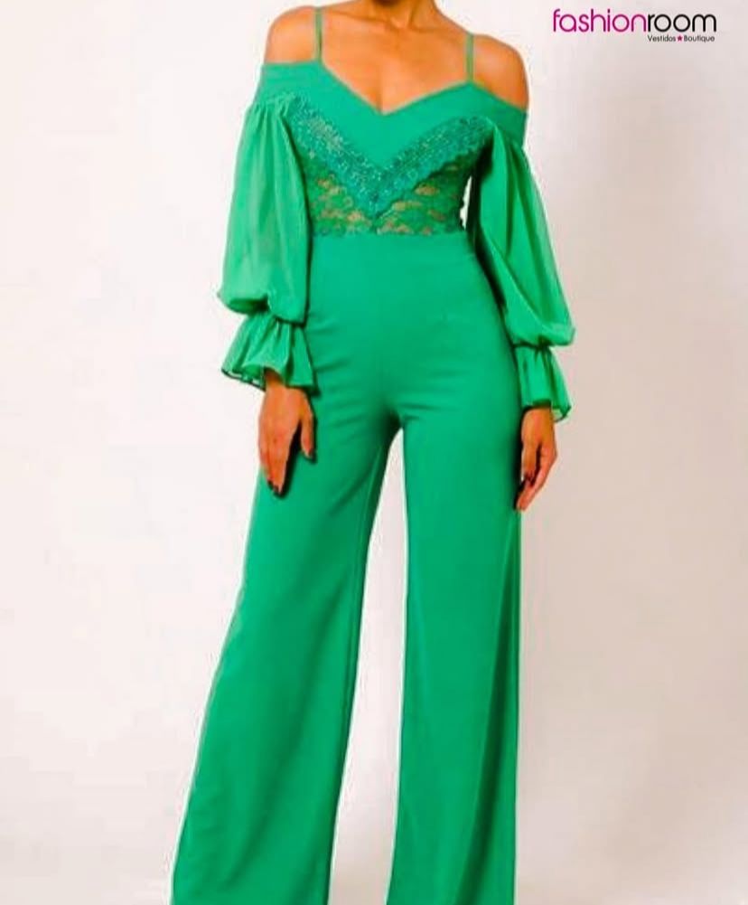 JUMPSUIT STRAPLESS VERDE