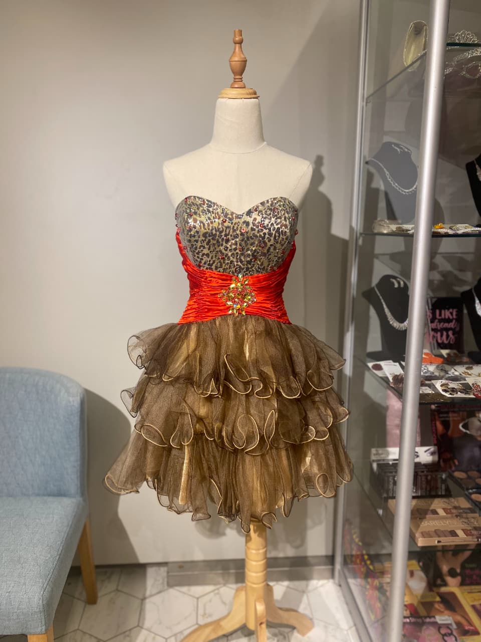 VESTIDO CORTO DE BRILLO