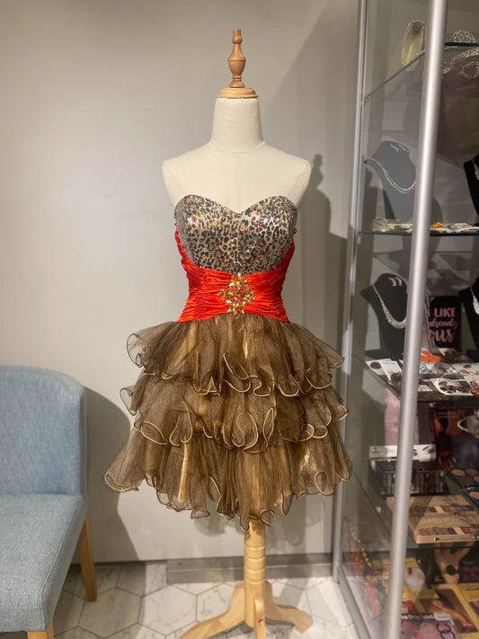 VESTIDO CORTO DE BRILLO