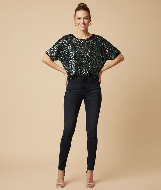 BLUSA BRILLOS COLORES