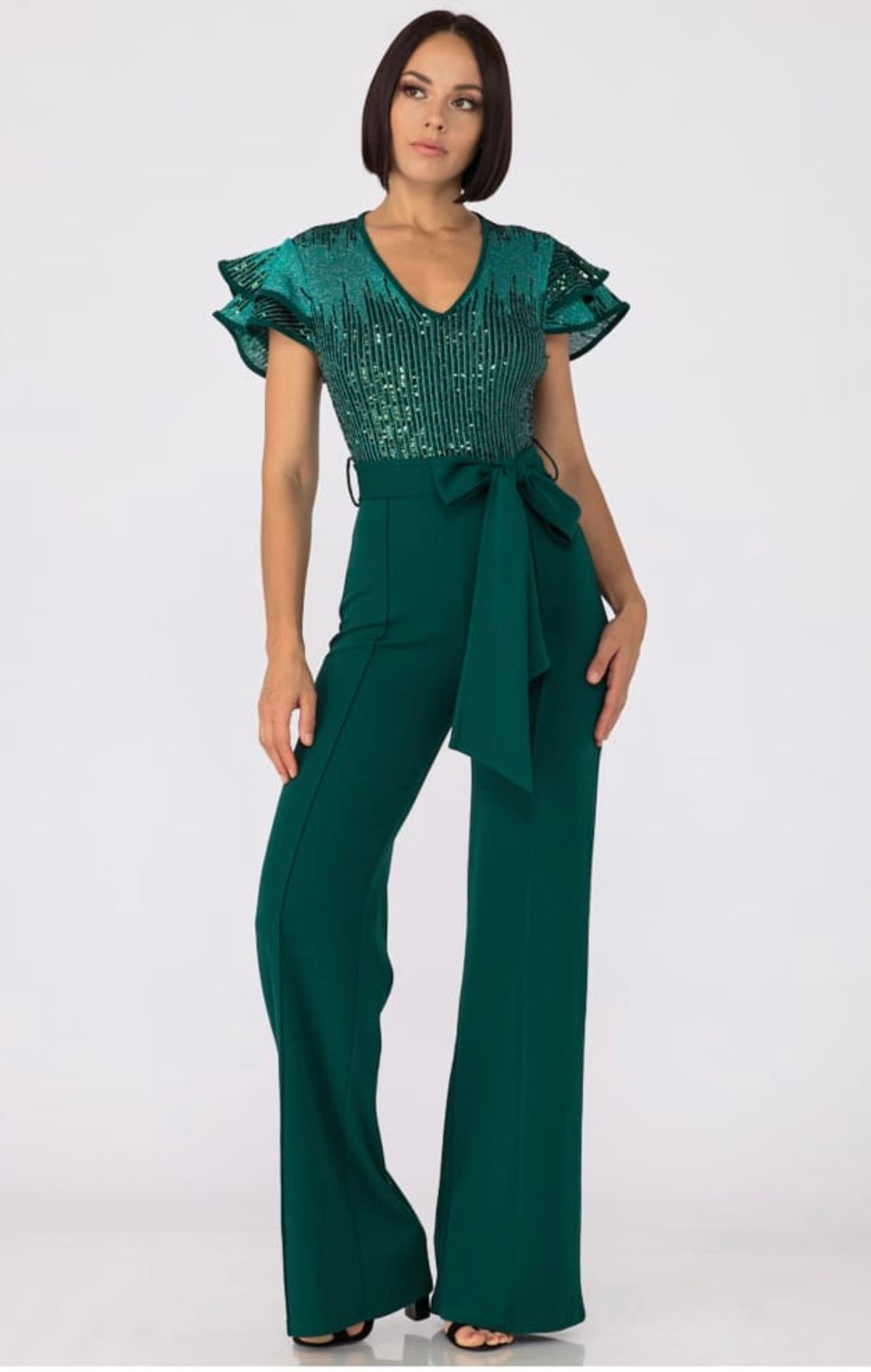 JUMPSUIT VERDE HUNTER BRILLO MANGAS