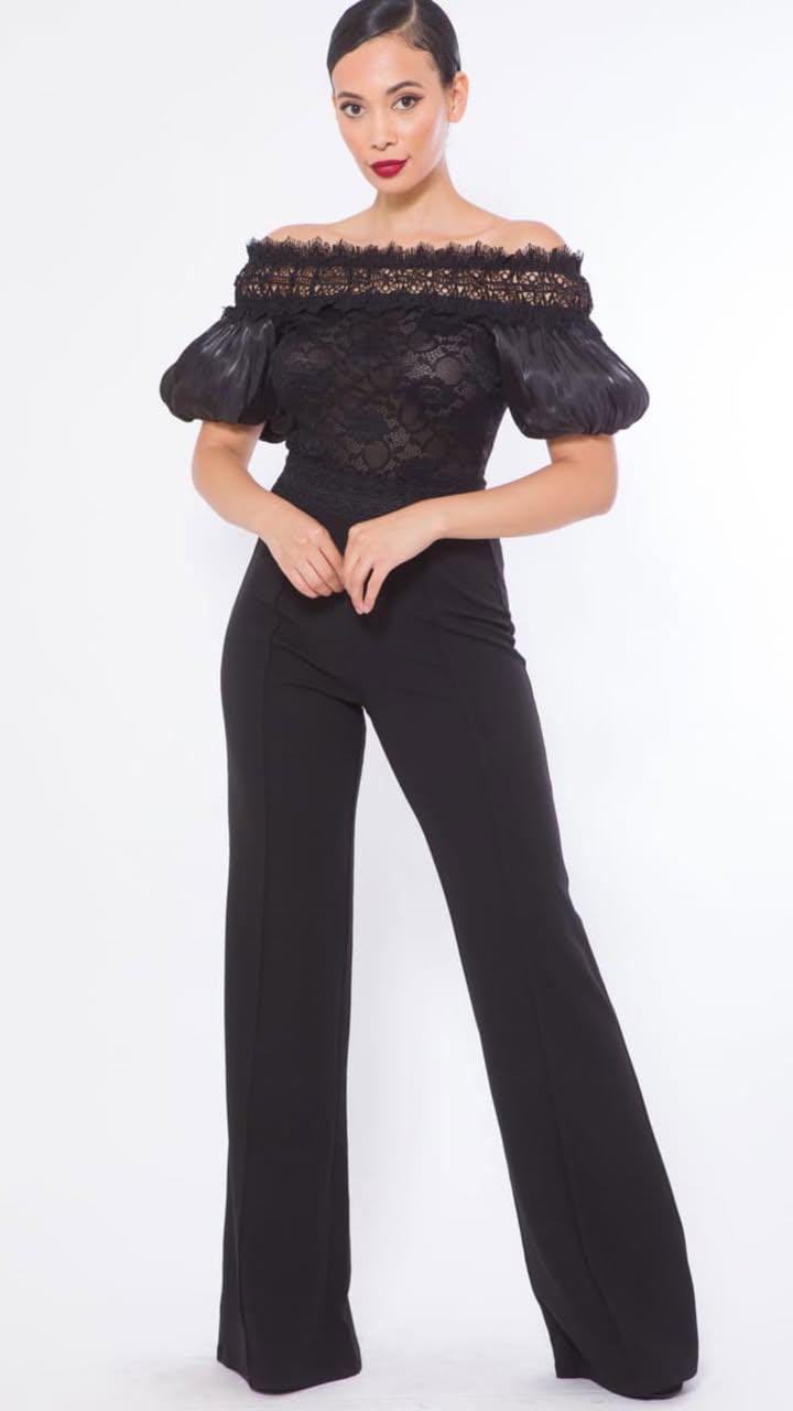JUMPSUIT NEGRO HOMBROS AFUERA