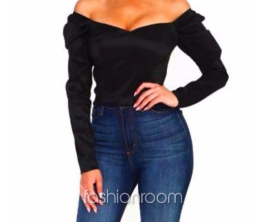 BLUSA ONESHOULDER MANGAS LARGA