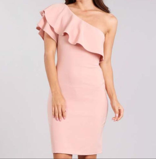 TRAJE COCTAIL ROSA PASTEL