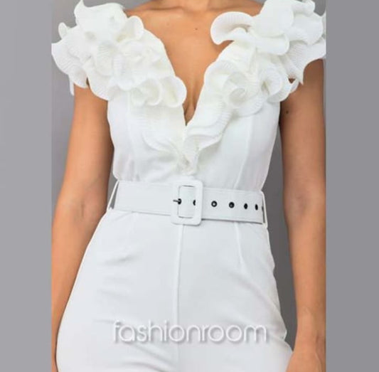 JUMPSUIT DE MANGAS Y RUCHAS
