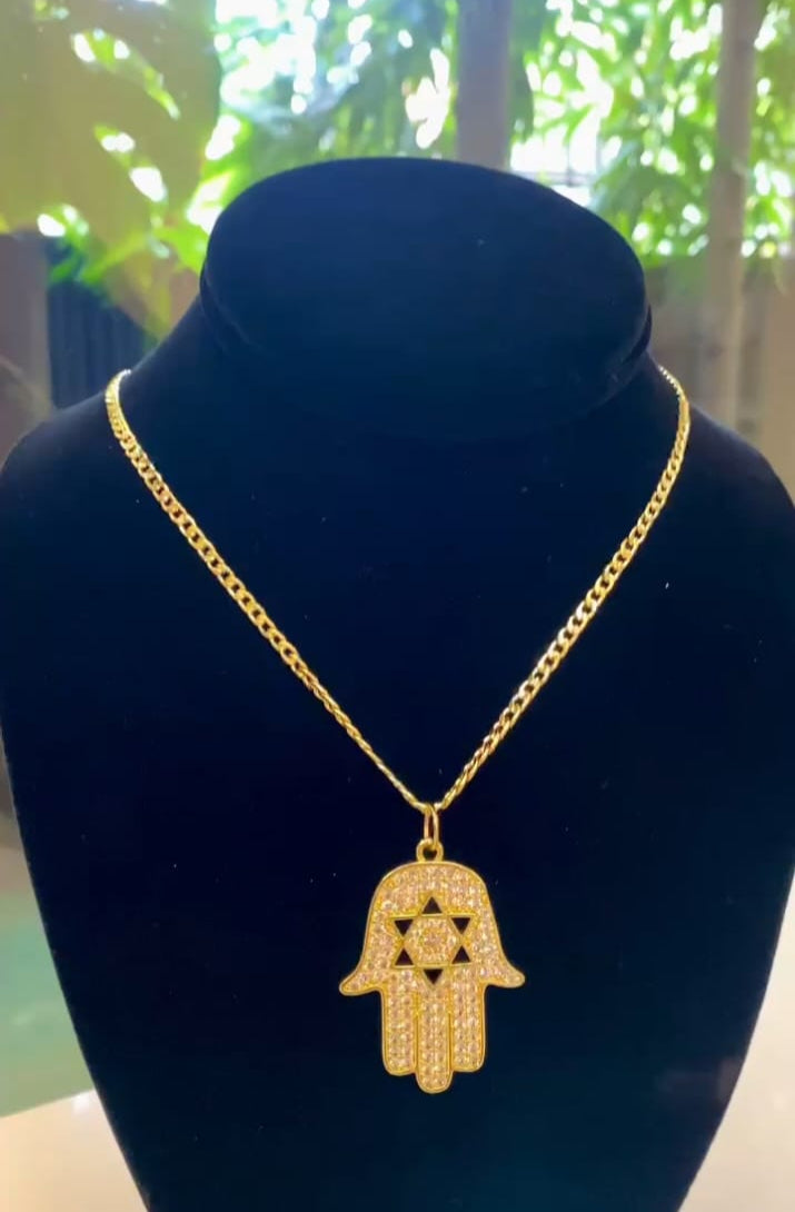 COLLAR DIJE DE MANO HAMSA