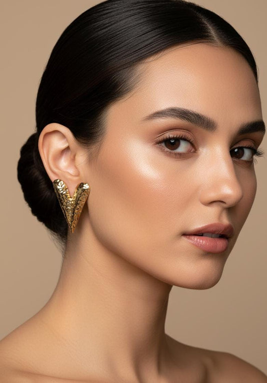 ARETES DORADO DE CORAZON