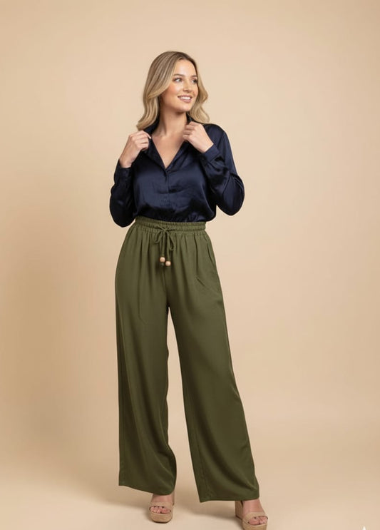 PANTALON VERDE OLIVA