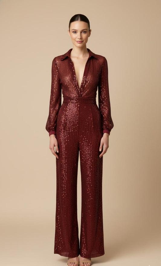 JUMPSUIT VINO LENTEJUELAS